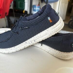 Hey Dude Navy Textured Loafers